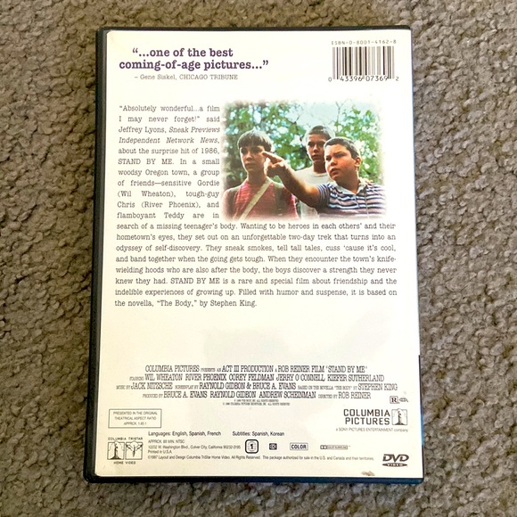 Stand By Me DVD movie - Picture 2 of 3